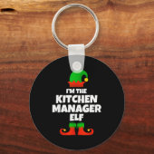 I'm The Kitchen Manager Elf Family Pajama Christma Schlüsselanhänger (Vorderseite)