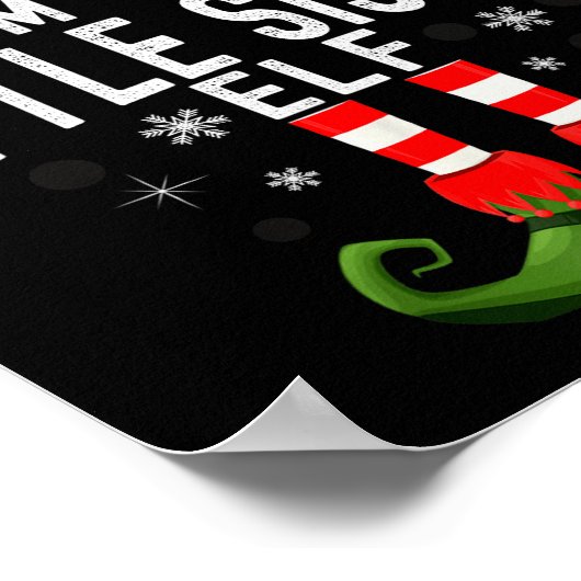 I'm The Little Sister Elf Christmas Family Pjs Cos Poster (Ecke)