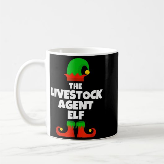 I'm The Livestock Agent Elf Family Pajama Christma Kaffeetasse (Links)