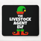 I'm The Livestock Agent Elf Family Pajama Christma Mousepad (Vorne)
