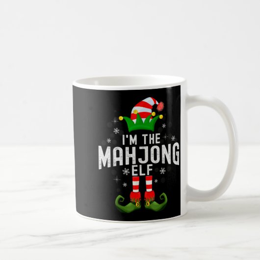 I'm The Mahjong Elf Christmas Family Pjs Costume Kaffeetasse (Rechts)