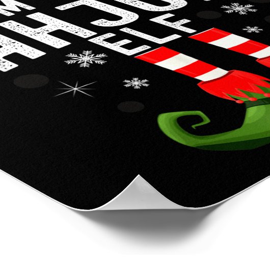 I'm The Mahjong Elf Christmas Family Pjs Costume Poster (Ecke)