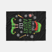Im the Makeup Artist Elf Weihnachten Fleecedecke (Vorderseite (Horizontal))