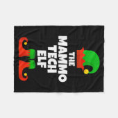 I'm The Mammo Tech Elf Family Pajama Christmas Mam Fleecedecke (Vorderseite (Horizontal))