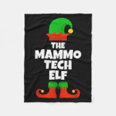 I'm The Mammo Tech Elf Family Pajama Christmas Mam Fleecedecke (Vorderseite)