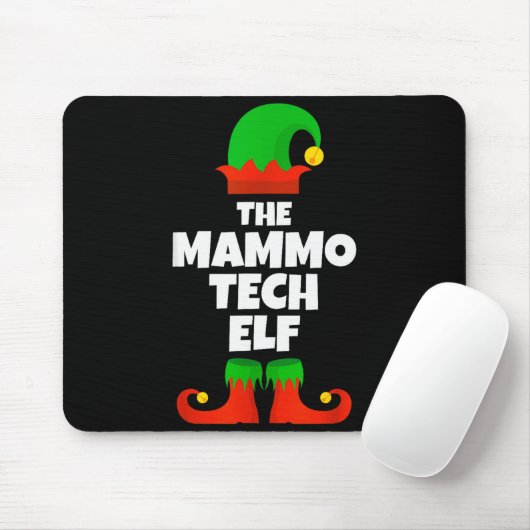 I'm The Mammo Tech Elf Family Pajama Christmas Mam Mousepad (Mit Mouse)