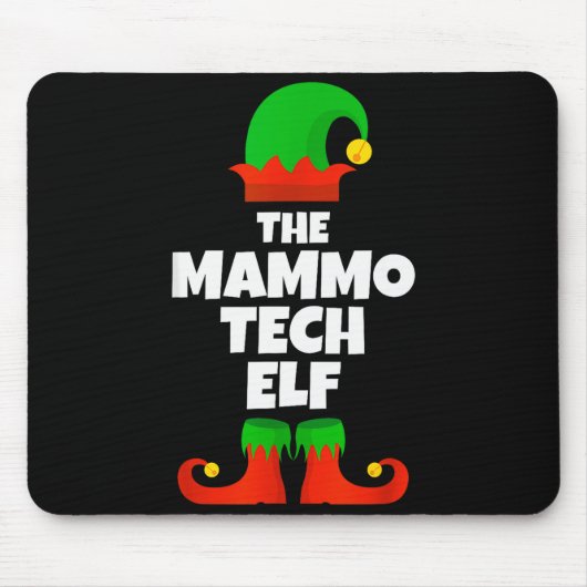 I'm The Mammo Tech Elf Family Pajama Christmas Mam Mousepad (Vorne)