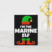 I'm The Marine Elf Family Pajama Christmas Biology Karte (Gelbe Blume)
