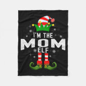 I'm The Mom Elf Christmas Family Pjs Costume Fleecedecke (Vorderseite)