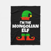 I'm The Mongolian Elf Family Pajama Christmas Funn Fleecedecke (Vorderseite)