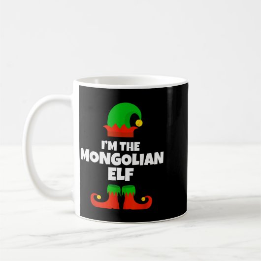I'm The Mongolian Elf Family Pajama Christmas Funn Kaffeetasse (Links)