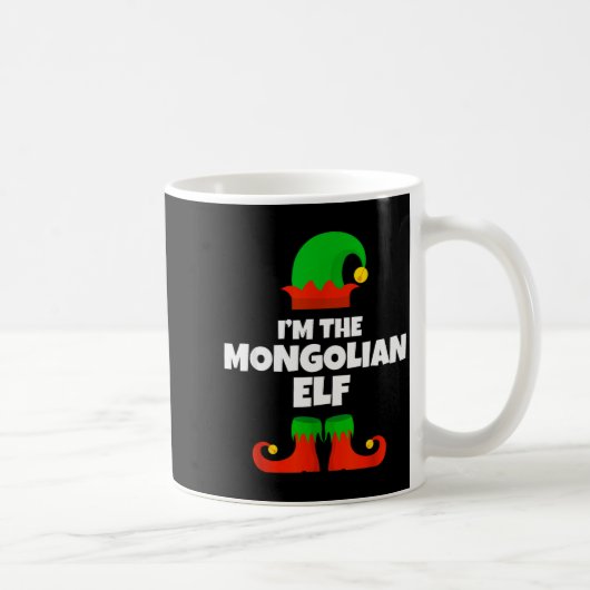 I'm The Mongolian Elf Family Pajama Christmas Funn Kaffeetasse (Rechts)