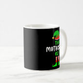 I'm The Motocross Elf Dirt Bike Christmas Matching Kaffeetasse (VorderseiteRechts)