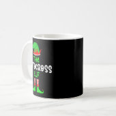 I'm The Motocross Elf Dirt Bike Christmas Matching Kaffeetasse (Vorderseite Links)