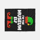 I'm The Museum Elf Family Pajama Christmas Funny  Fleecedecke (Vorderseite (Horizontal))