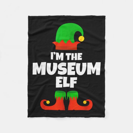 I'm The Museum Elf Family Pajama Christmas Funny  Fleecedecke (Vorderseite)