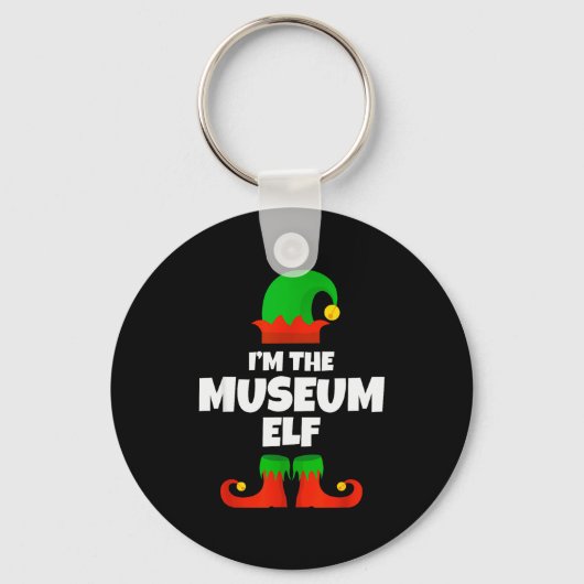 I'm The Museum Elf Family Pajama Christmas Funny Schlüsselanhänger (Vorderseite)