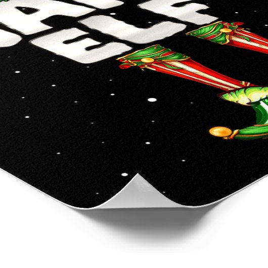 I'm The Nana Elf Family Matching Group Christmas Poster (Ecke)