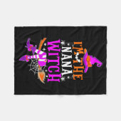 I'm The Nana Witch Shirt Funny Halloween Family Ma Fleecedecke (Vorderseite (Horizontal))