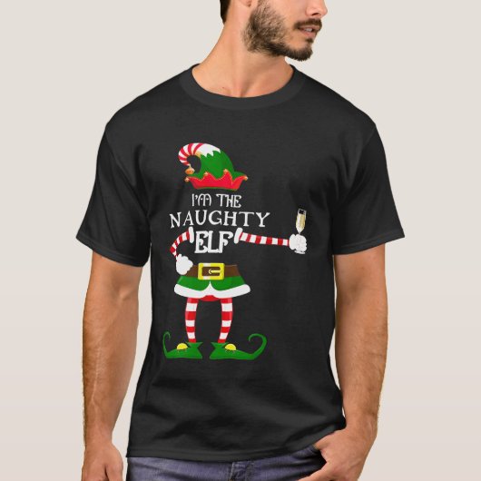 Im the NAUGHTY Elf Matching Family Shirt Liebe (Vorderseite)