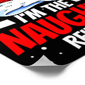 I'm The Naughty Reindeer Family Matching Christmas Poster (Ecke)