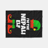 I'm The Nepali Elf Family Pajama Christmas Funny N Fleecedecke (Vorderseite (Horizontal))