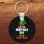 I'm The Nepali Elf Family Pajama Christmas Funny N Schlüsselanhänger (Vorderseite)