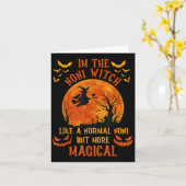 I'm The Noni Witch Like A Normal Grandma Halloween Karte (Gelbe Blume)