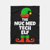 I'm The Nuc Med Tech Elf Family Pajama Christmas F Fleecedecke (Vorderseite)