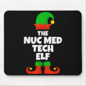 I'm The Nuc Med Tech Elf Family Pajama Christmas F Mousepad (Vorne)