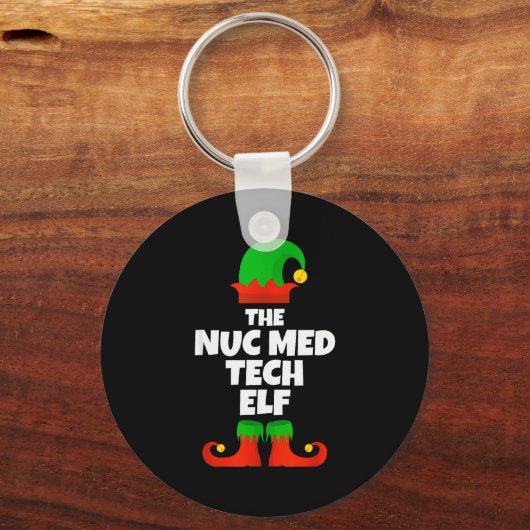 I'm The Nuc Med Tech Elf Family Pajama Christmas F Schlüsselanhänger (Vorderseite)