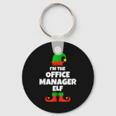 I'm The Office Manager Elf Family Pajama Christmas Schlüsselanhänger (Vorderseite)
