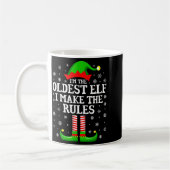 I'm The Oldest Elf Funny Christmas Family Matching Kaffeetasse (Links)