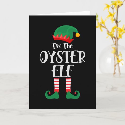 Im The Oyster Elf Matching Christmas Karte (Gelbe Blume)