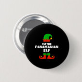 I'm The Panamanian Elf Family Pajama Christmas Fun Button (Vorne & Hinten)