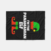 I'm The Panamanian Elf Family Pajama Christmas Fun Fleecedecke (Vorderseite (Horizontal))