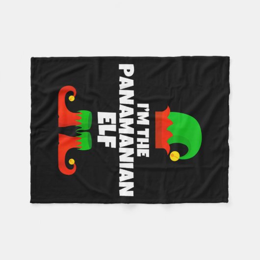 I'm The Panamanian Elf Family Pajama Christmas Fun Fleecedecke (Vorderseite (Horizontal))