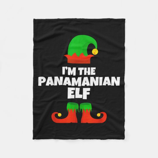 I'm The Panamanian Elf Family Pajama Christmas Fun Fleecedecke (Vorderseite)