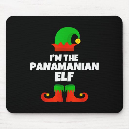 I'm The Panamanian Elf Family Pajama Christmas Fun Mousepad (Vorne)