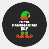 I'm The Panamanian Elf Family Pajama Christmas Fun Runder Aufkleber (Vorderseite)