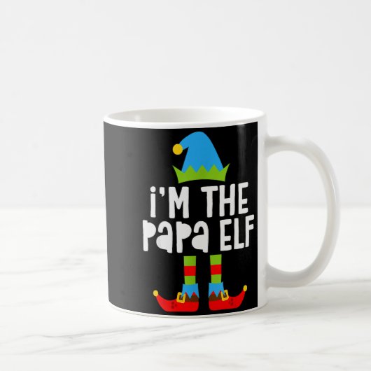 I'm The Papa Elf Shirt Men Matching Elf Papa Chris Kaffeetasse (Rechts)