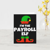 I'm The Payroll Elf Family Pajama Christmas Funny Karte (Gelbe Blume)
