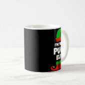 I'm The Pug Elf Family Pajama Christmas Funny Dog  Kaffeetasse (VorderseiteRechts)