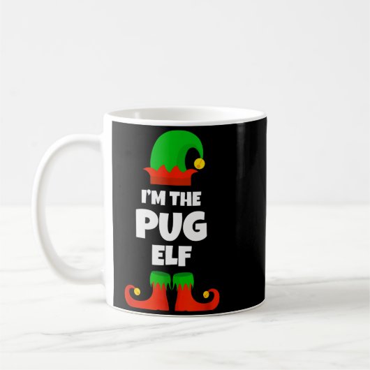 I'm The Pug Elf Family Pajama Christmas Funny Dog  Kaffeetasse (Links)