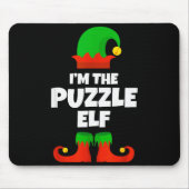 I'm The Puzzle Elf Family Pajama Christmas Funny Mousepad (Vorne)