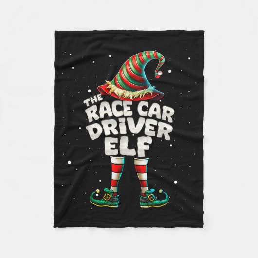 I'm The Race Car Driver Elf Family Matching Group Fleecedecke (Vorderseite)