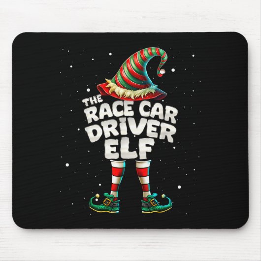 I'm The Race Car Driver Elf Family Matching Group Mousepad (Vorne)