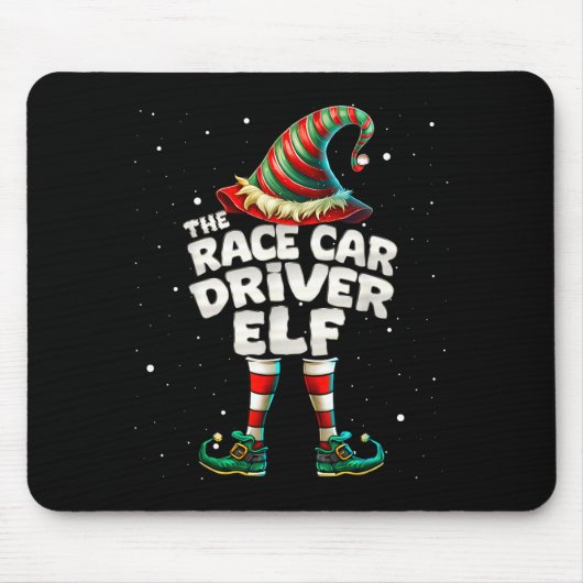 I'm The Race Car Driver Elf Family Matching Group Mousepad (Vorne)
