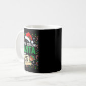 I'm The Reason Santa Has A Naughty List Funny Chri Kaffeetasse (Vorderseite Links)