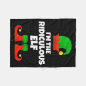 I'm The Ridiculous Elf Family Pajama Christmas Fun Fleecedecke (Vorderseite (Horizontal))